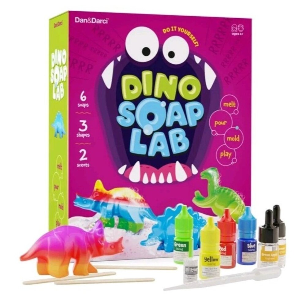 Dan&Darci Dino Soap Making Kit for Kids, Dinosaur Science Toys Kits, Easter...